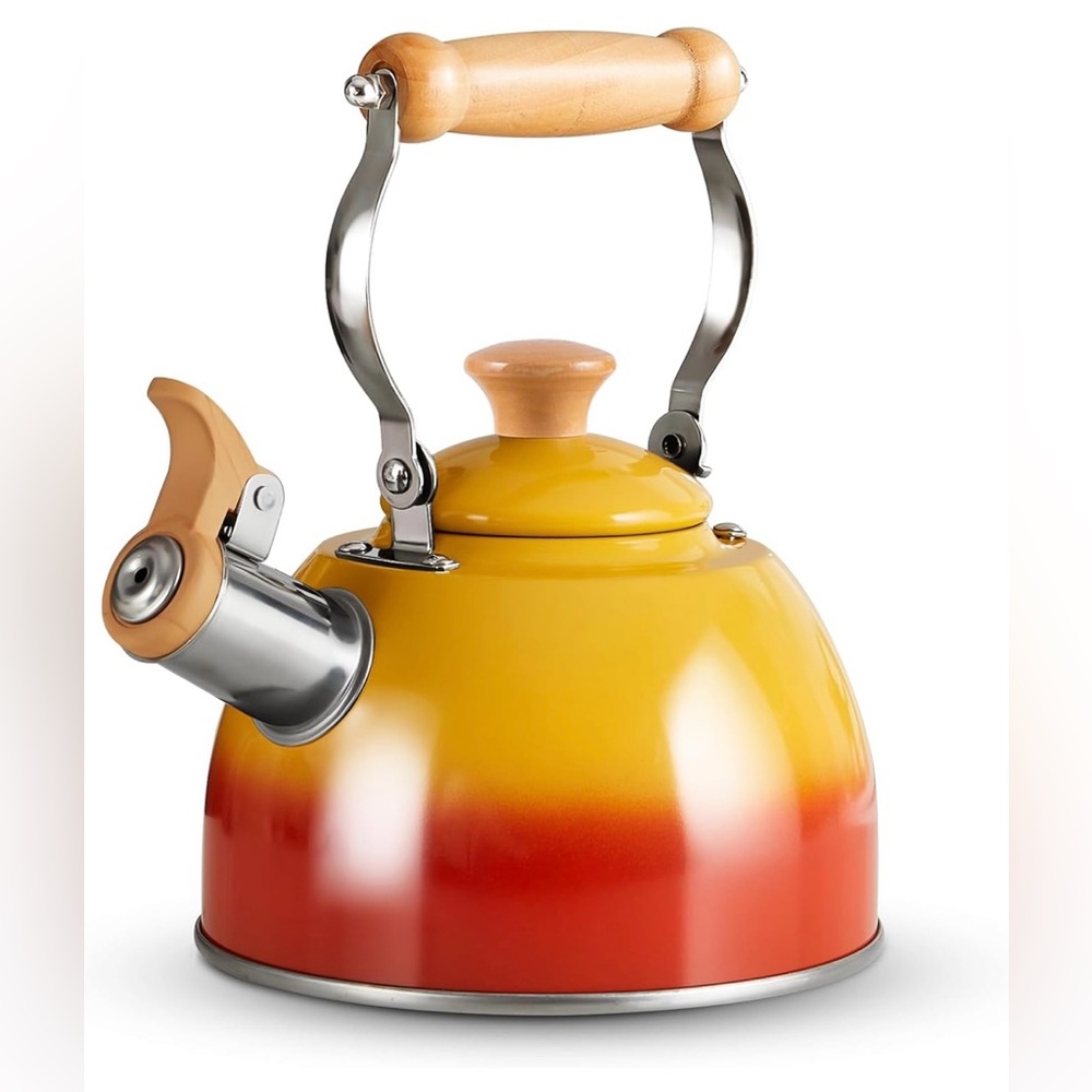 Small Tea Kettle, Tea Pot With Cool Touch Ergonomic Handle, Tea Kettle